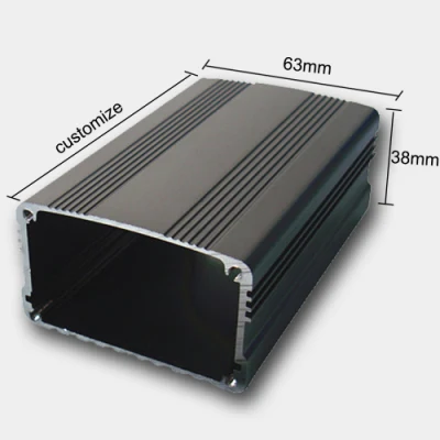 전자 쉘 프로토타입 압출 알루미늄 전자 인클로저/알루미늄 압출 인클로저 PCB 하우징 박스 63*38mm